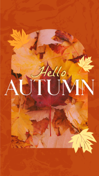 Hello There Autumn Greeting Instagram Story Design