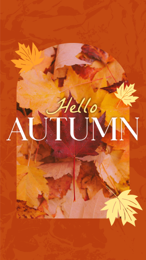 Hello There Autumn Greeting Instagram story Image Preview