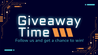 Circuit Board Giveaway Facebook Event Cover Design