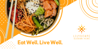 Healthy Food Sushi Bowl Twitter post Image Preview