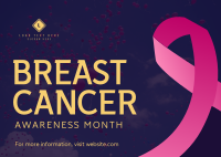 Cancer Awareness Campaign Postcard Image Preview