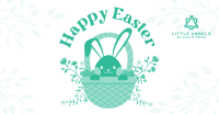 Modern Easter Bunny Facebook Ad Design