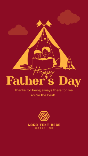 Father & Son Tent Facebook story Image Preview