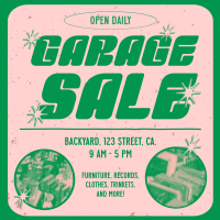 Retro Quirky Yard Sale Instagram Post Image Preview