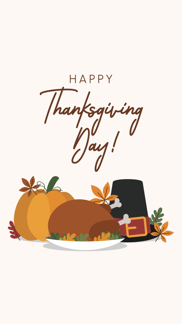 Thanksgiving Dinner Facebook Story Design