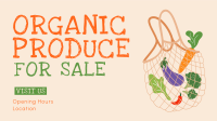 Organic Produce Facebook Event Cover Design