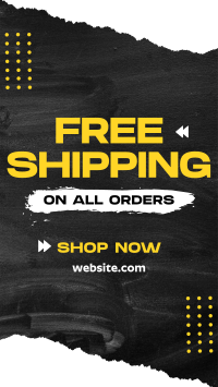 Grunge Shipping Discount Video Image Preview