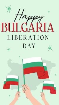 Happy Bulgaria Liberation Day Instagram Story Design