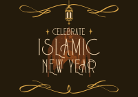 Celebrate Islamic New Year Postcard Image Preview