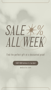 Minimalist Week Sale Facebook story Image Preview