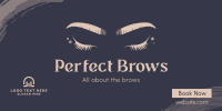 Perfect Beauty Brows Twitter Post Design
