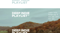 Cool Indie Folk Playlist YouTube Banner Image Preview