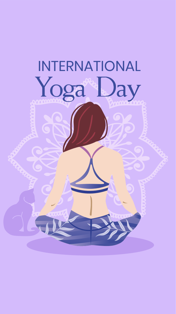 Yoga Day Meditation Instagram Story Design Image Preview