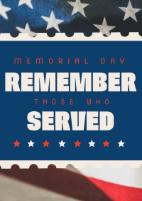 Remember Memorial Day Poster Image Preview