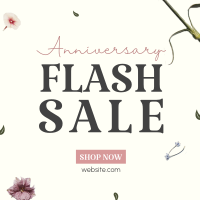 Anniversary Flash Sale Instagram Post Design