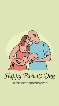 Young Happy Parents Facebook Story Design
