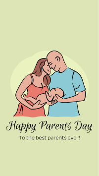 Young Happy Parents Facebook story Image Preview