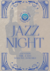 Art Nouveau Jazz Day Poster Design