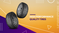 High Quality Tires Facebook Event Cover Design
