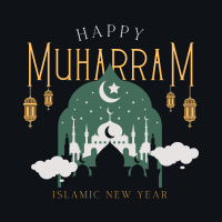 Peaceful and Happy Muharram Instagram post Image Preview