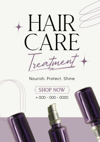 Hair Care Product Poster Design