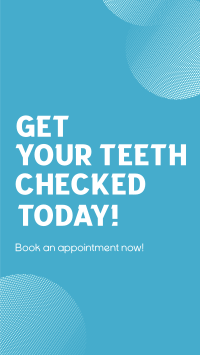 Get your teeth checked! Facebook Story Design