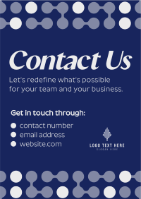 Corporate Connect with Us Poster Design