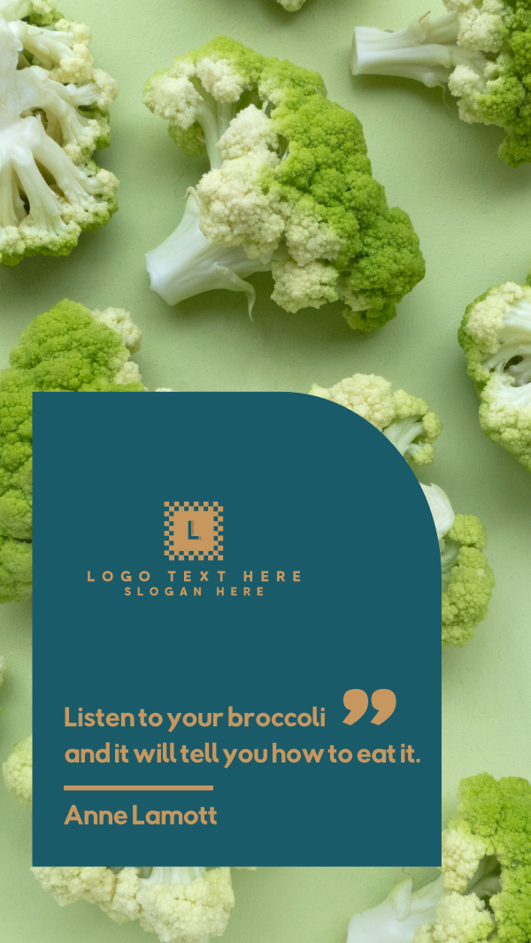 Healthy Food Broccoli Facebook Story Design Image Preview