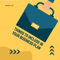 Business Plan Linkedin Post Design