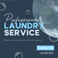 Professional Laundry Service Instagram Post Design