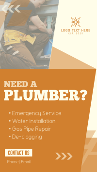 Simple Plumbing Services YouTube short Image Preview