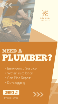 Simple Plumbing Services YouTube Short Image Preview