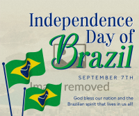 Minimalist Independence Day of Brazil Facebook post Image Preview