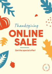 Thanksgiving Online Sale Flyer Design