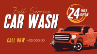 Car Wash Cleaning Service  Facebook Event Cover Design