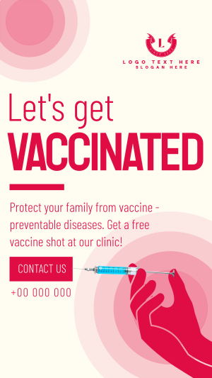 Let's Get Vaccinated Instagram story Image Preview