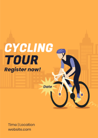 City Cycling Tour Poster Design