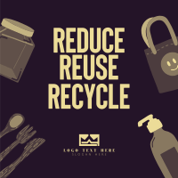 Reduce Reuse Recycle Instagram post Image Preview