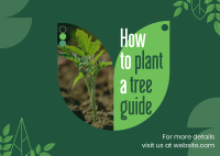 Plant Trees Guide Postcard Design