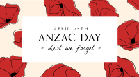 Anzac Day Pattern Facebook event cover Image Preview