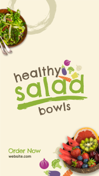 Salad Bowls Special Facebook Story Design