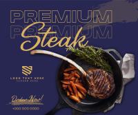 Premium Steak Order Facebook Post Design