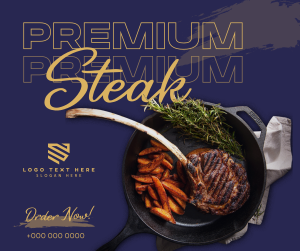 Premium Steak Order Facebook post Image Preview