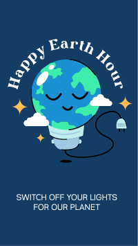Happy Earth Hour Instagram Story Design