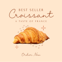 French Croissant Bestseller Instagram Post Design