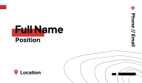 Iconic Red Business Card Image Preview