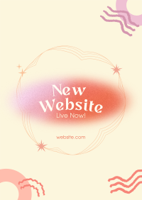 Abstract Website Launch Flyer Image Preview