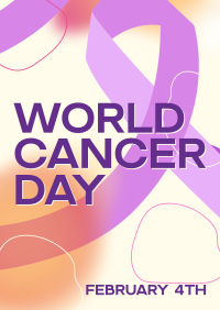 Gradient World Cancer Day Poster Image Preview