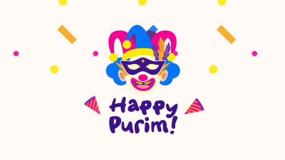 Purim Day Facebook event cover Image Preview