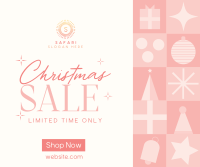 Christmas Holiday Shopping  Sale Facebook Post Design